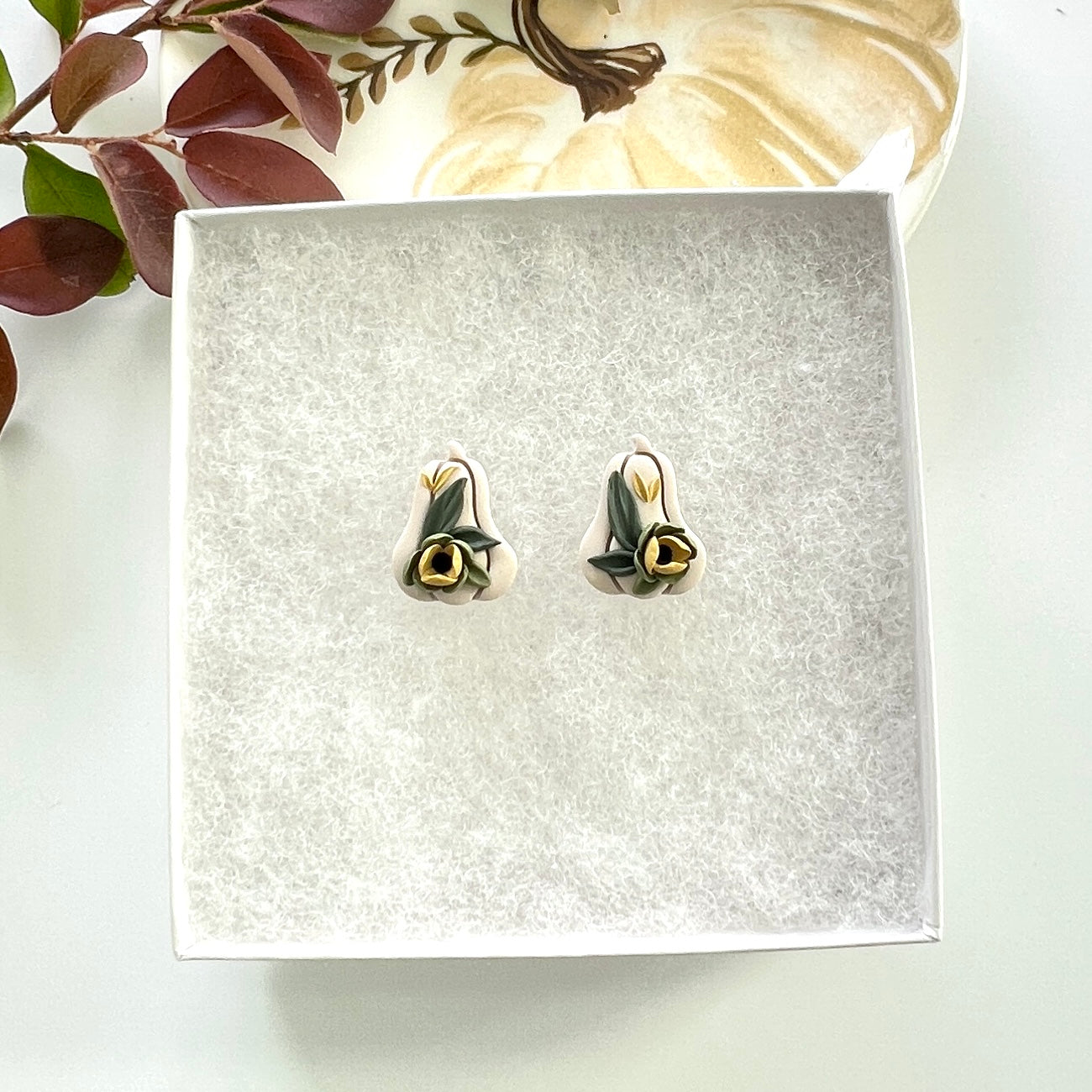 Flower pumpkin STUDS