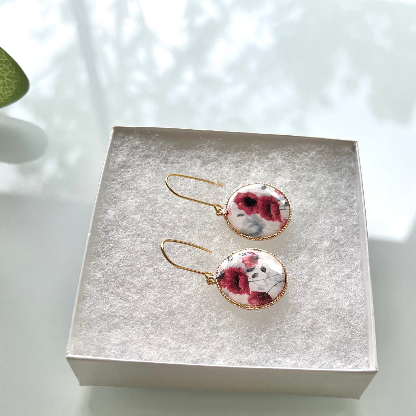 Poppy print with resin