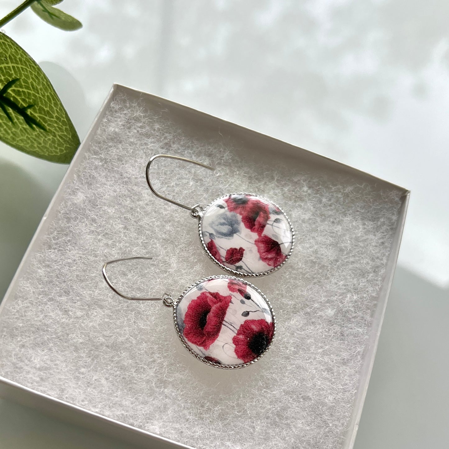 Poppy print with resin