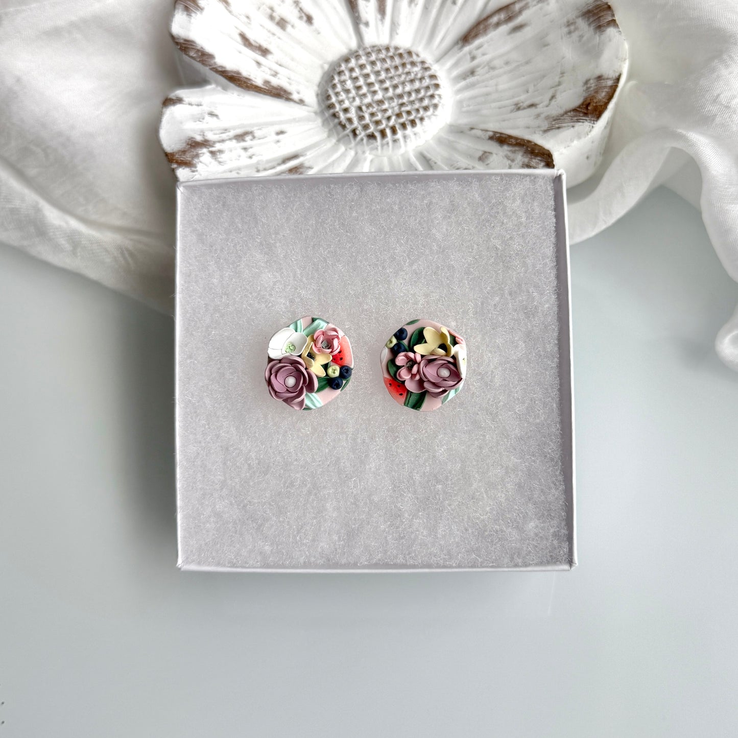 Spring -Watermelon & Blueberries studs