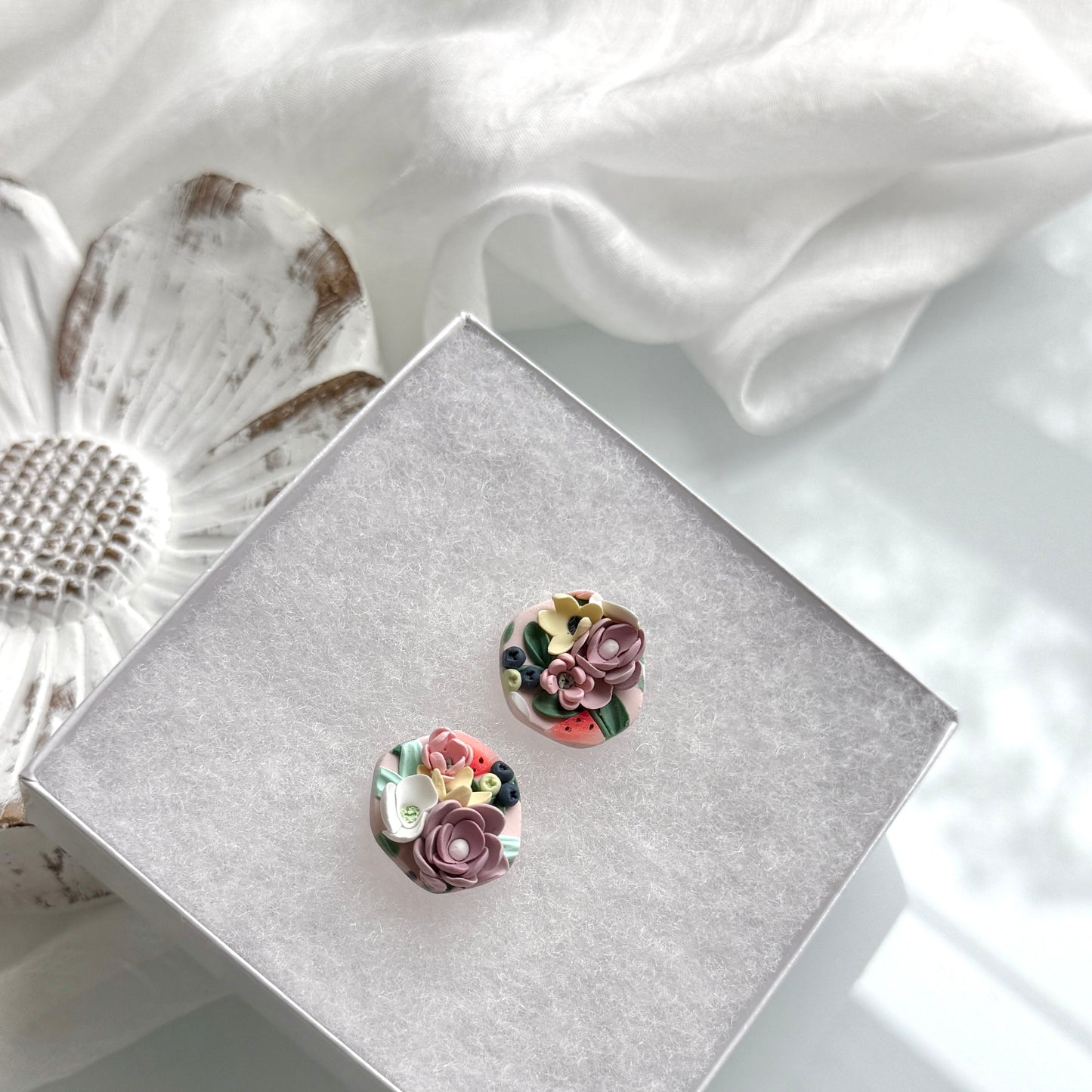 Spring -Watermelon & Blueberries studs