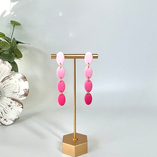 Hot pink ombré ovals