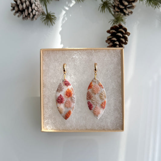 Fall - Embroider leaf print