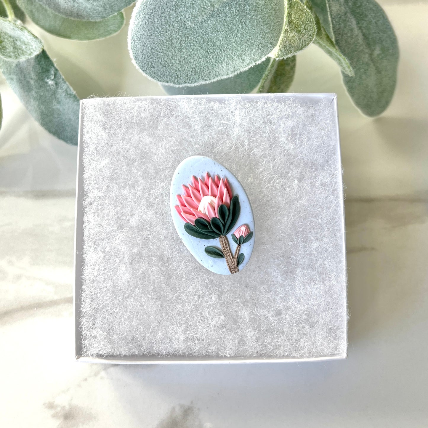 Protea - brooch