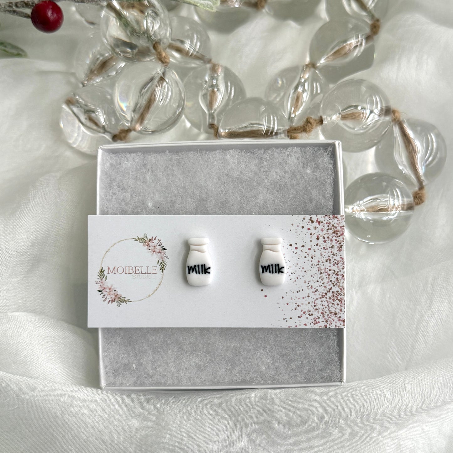 Christmas - clay studs