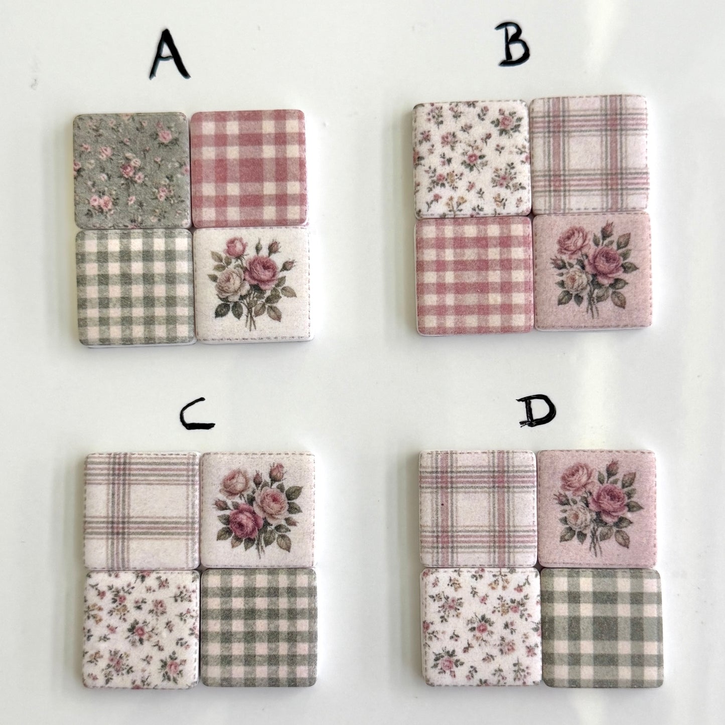 Quilt square - Cottage Rose