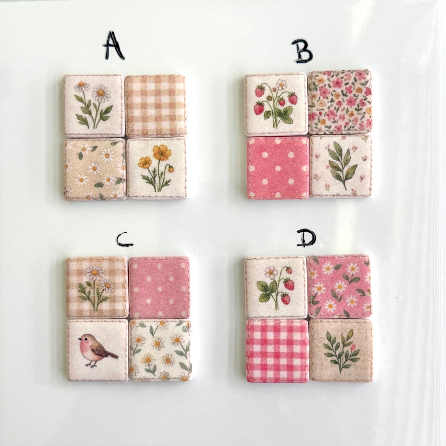 Quilt square - Raspberry
