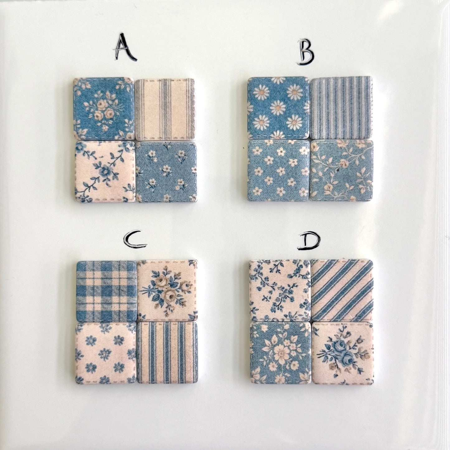 Quilt square - Cottage Blue