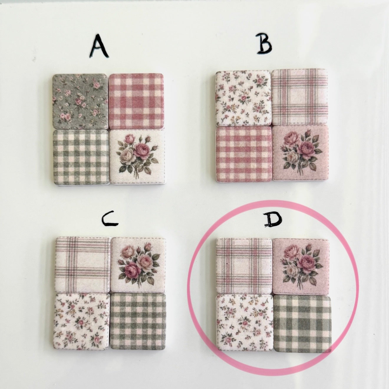 Quilt square - Cottage Rose