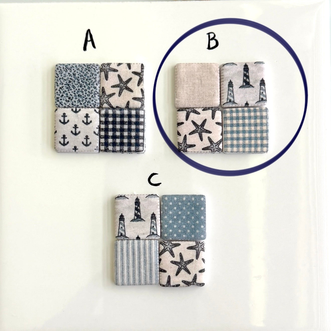 Quilt square - Nautical