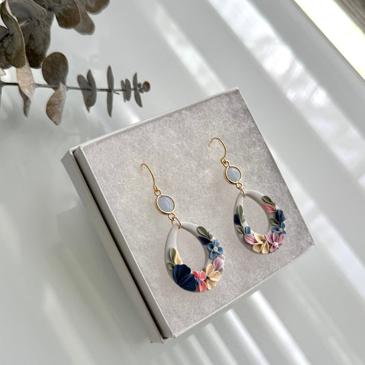 Floral teardrop