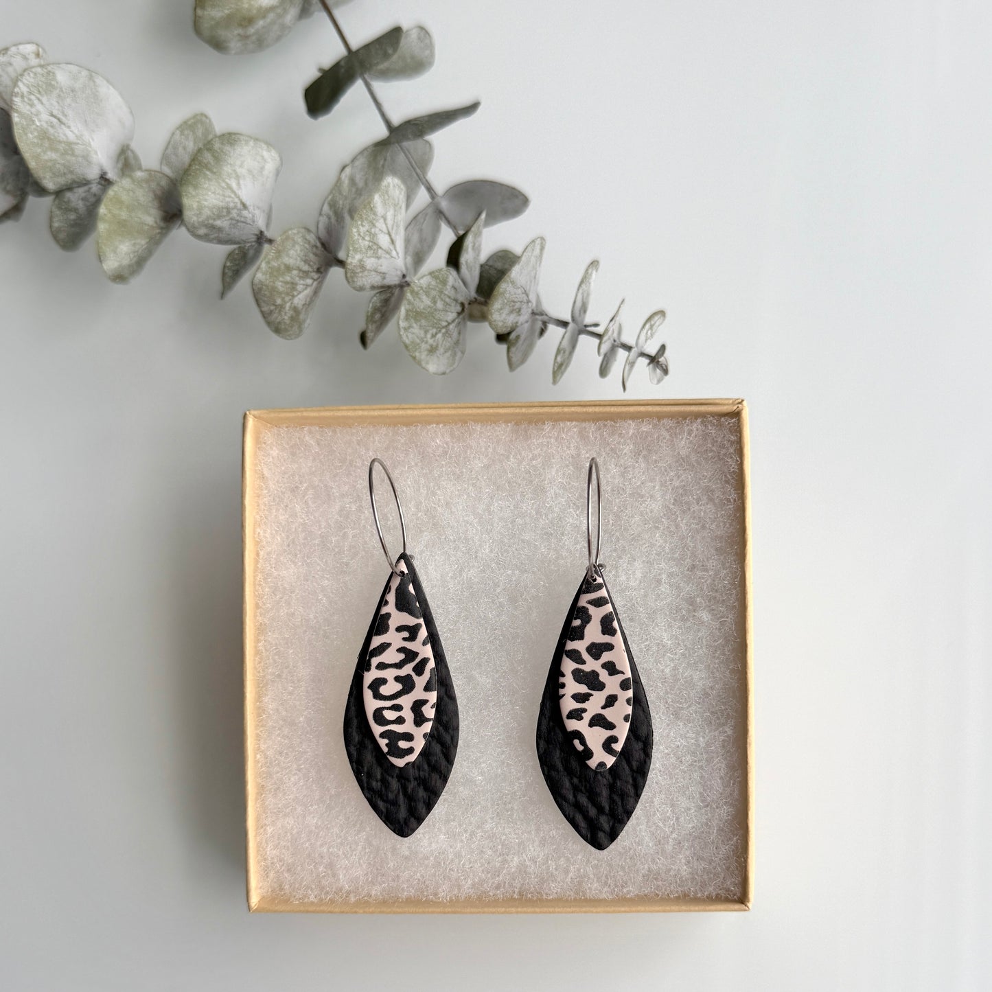 Summer - Animal print hoops