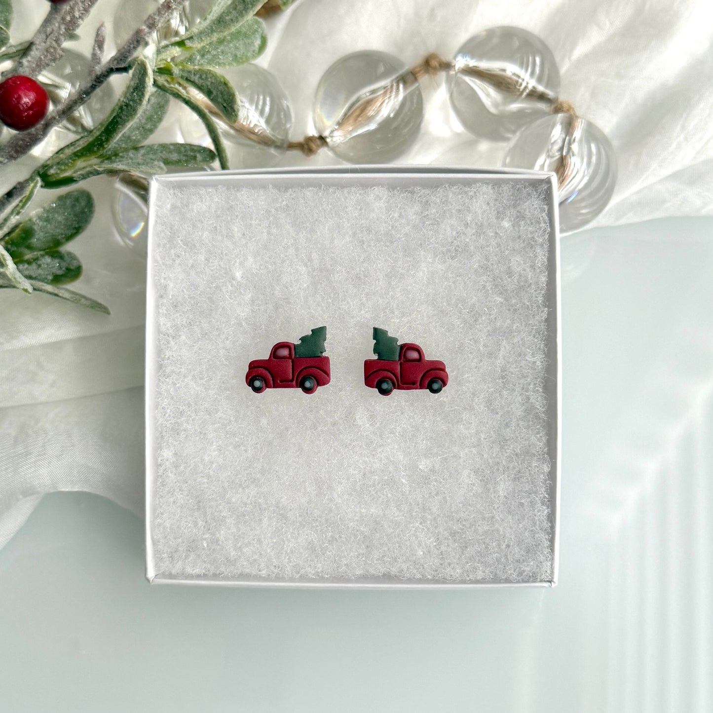 Christmas - clay studs