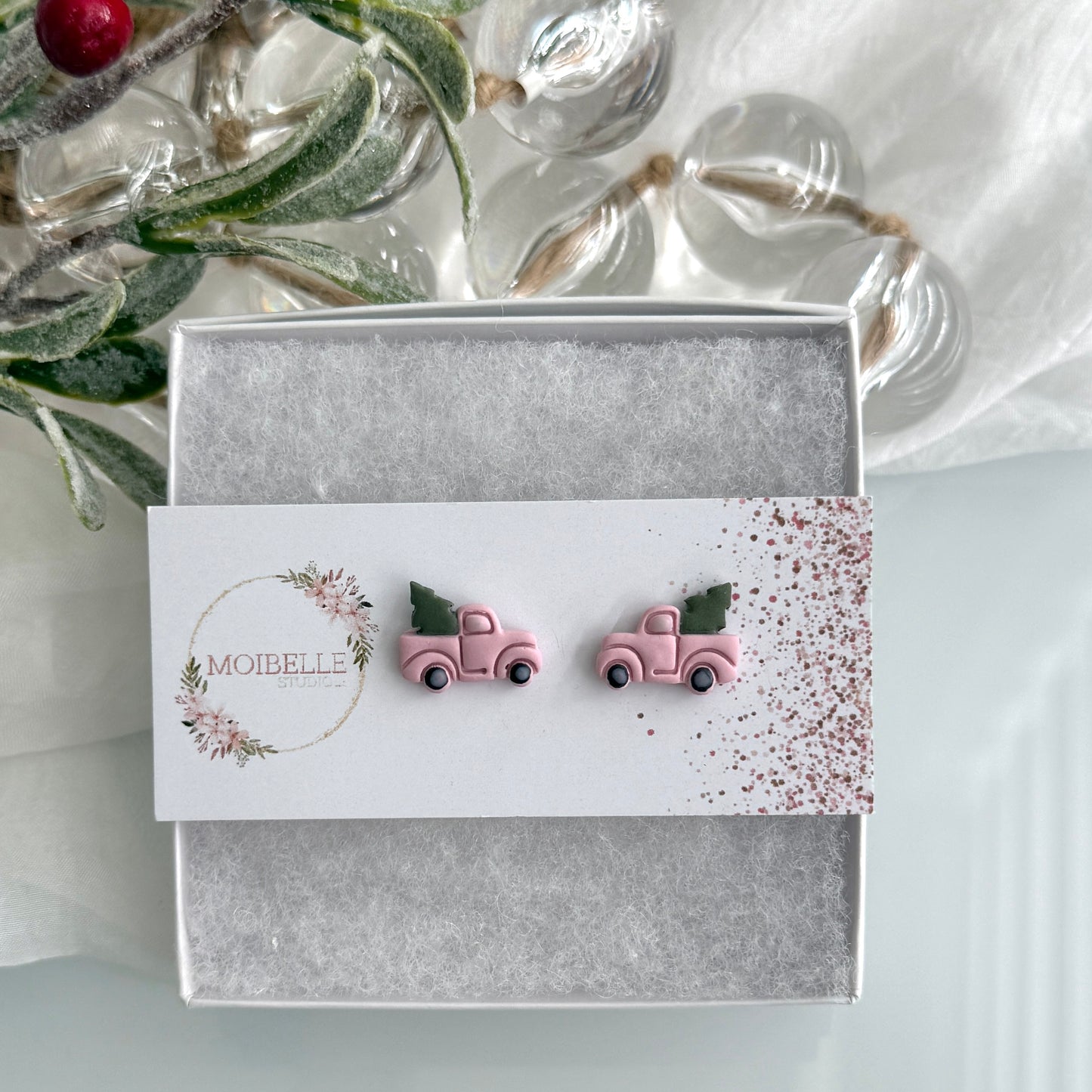 Christmas - clay studs