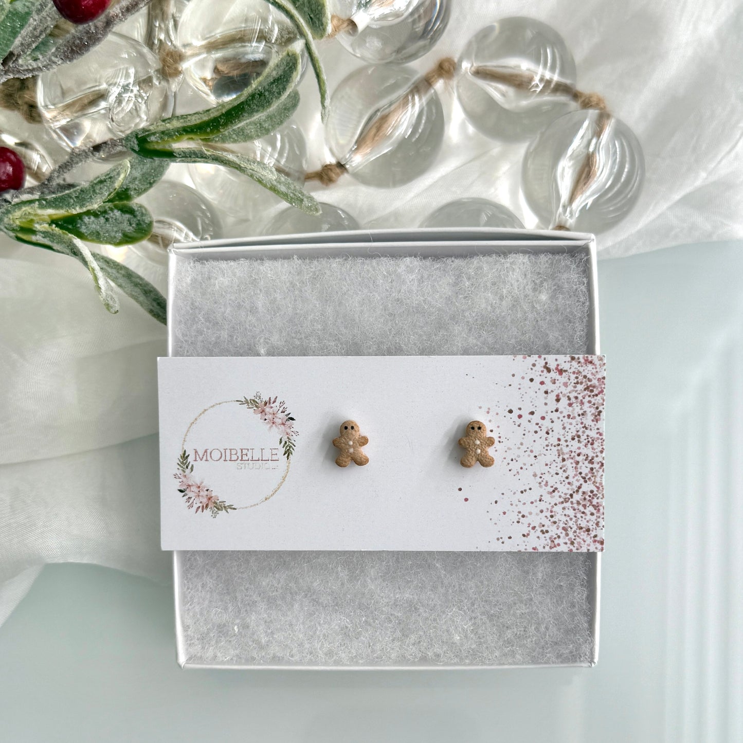 Christmas - clay studs