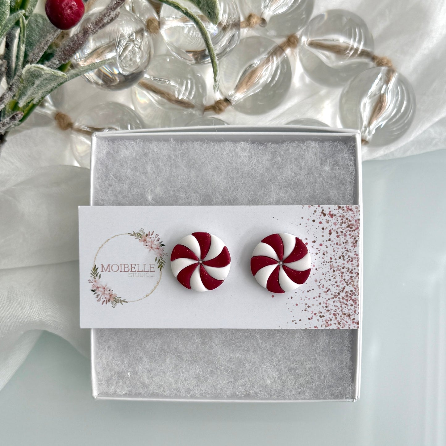 Christmas - clay studs