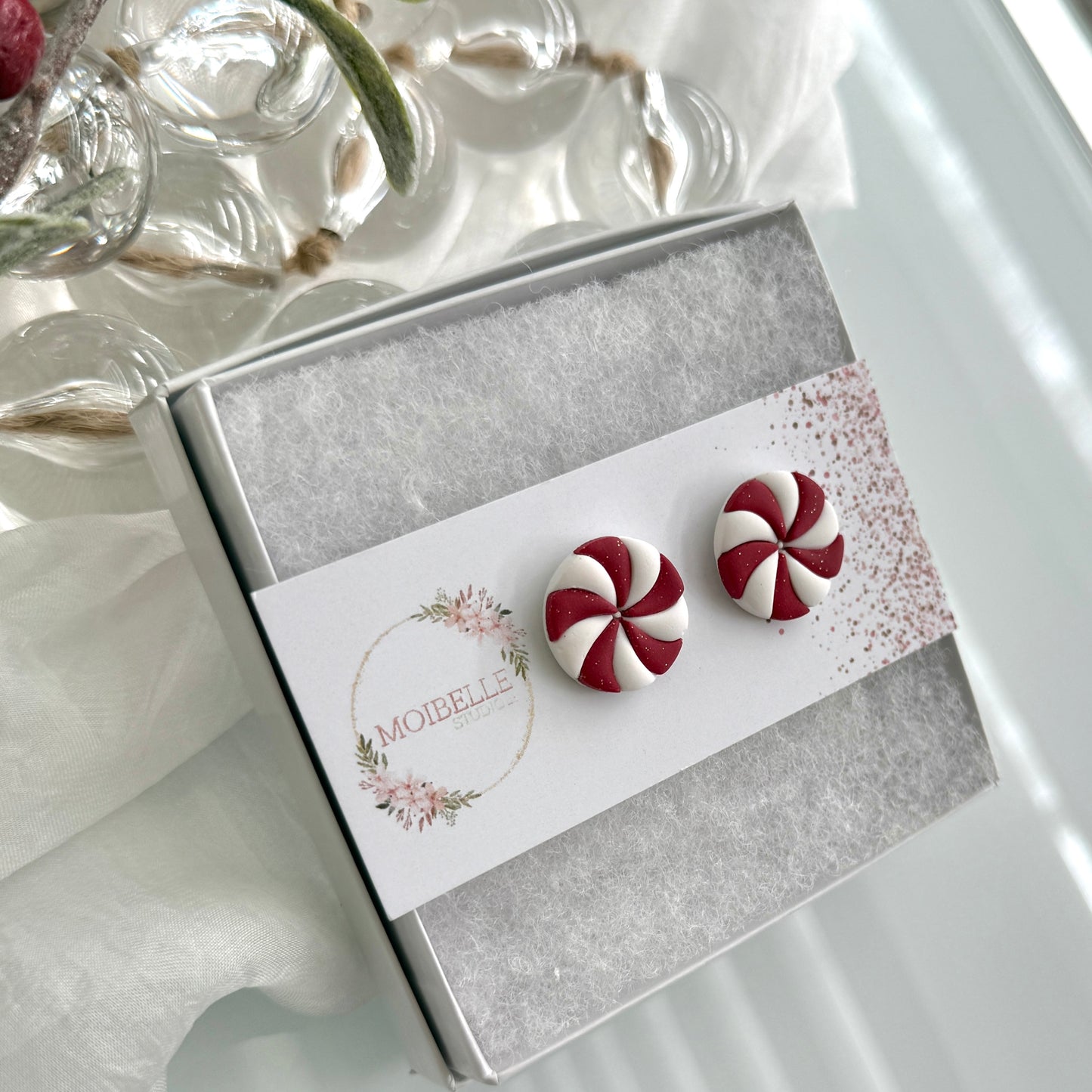 Christmas - clay studs