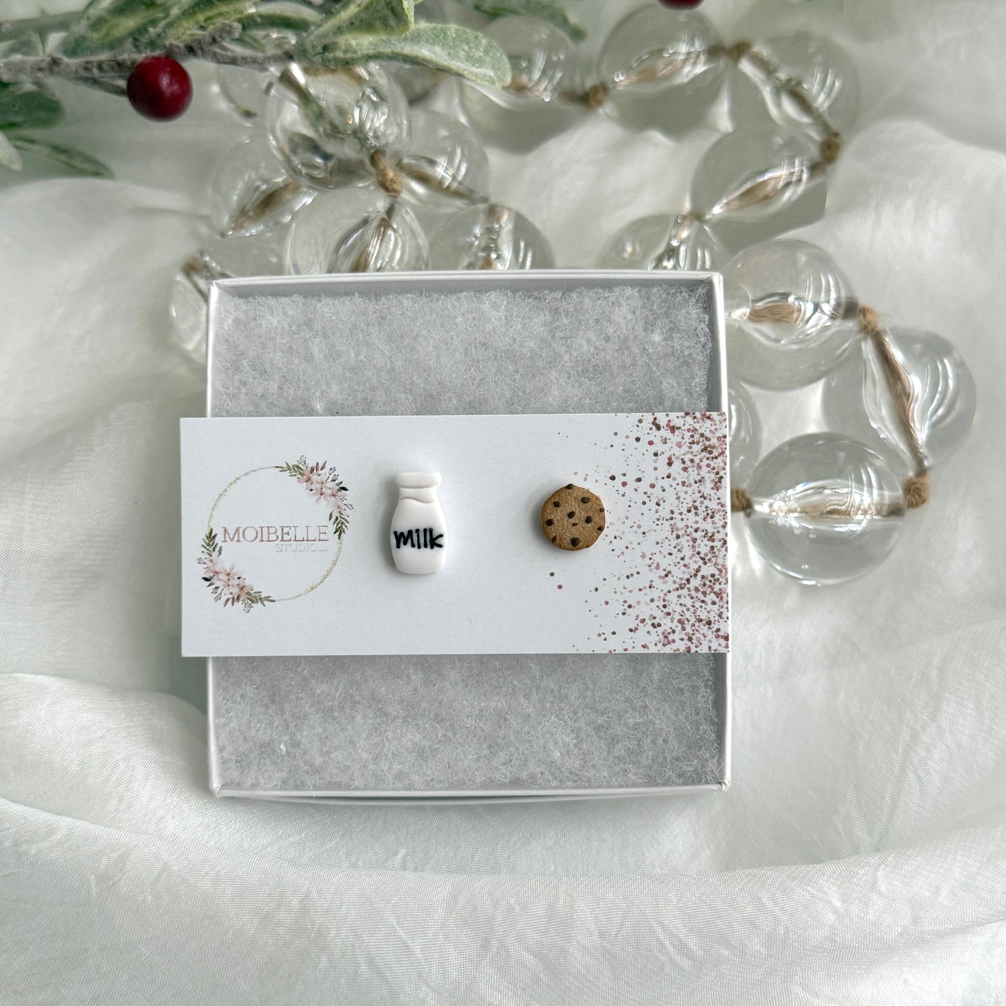 Christmas - clay studs