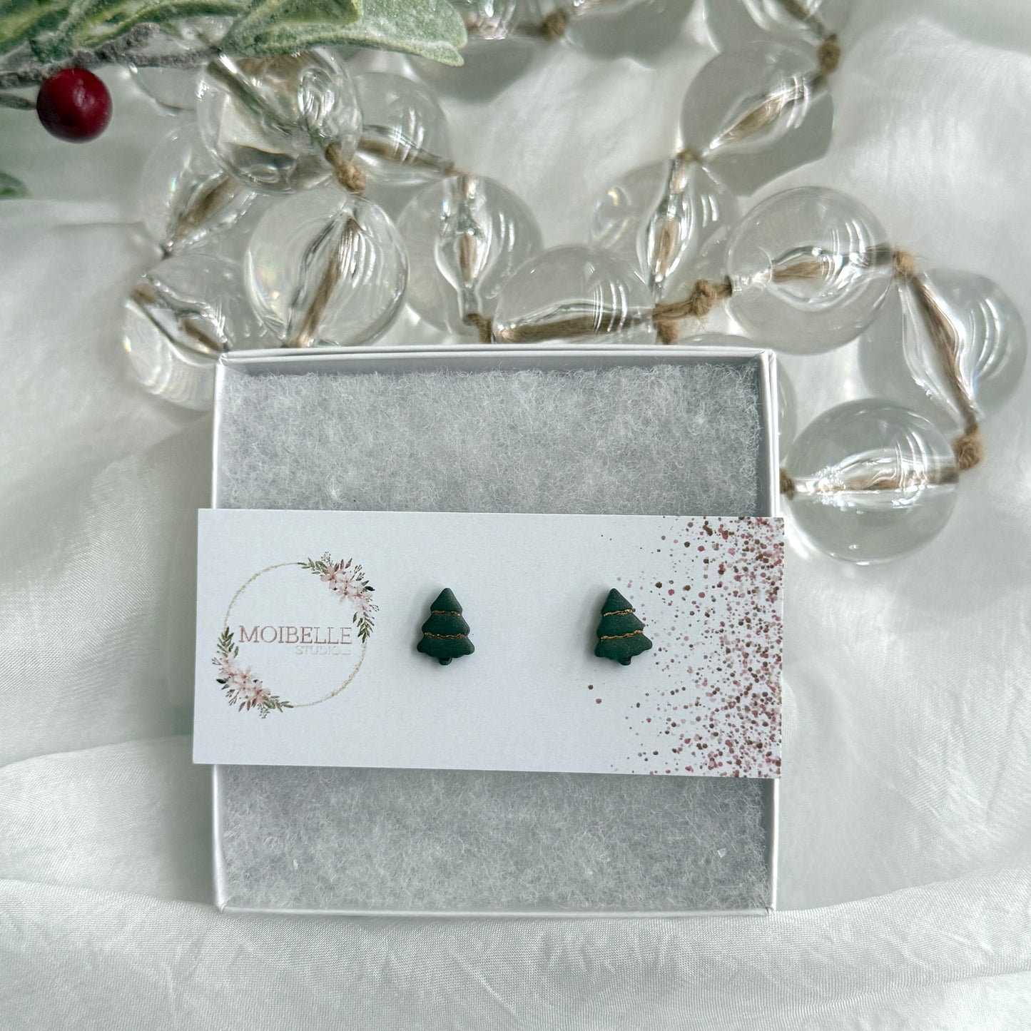 Christmas - clay studs