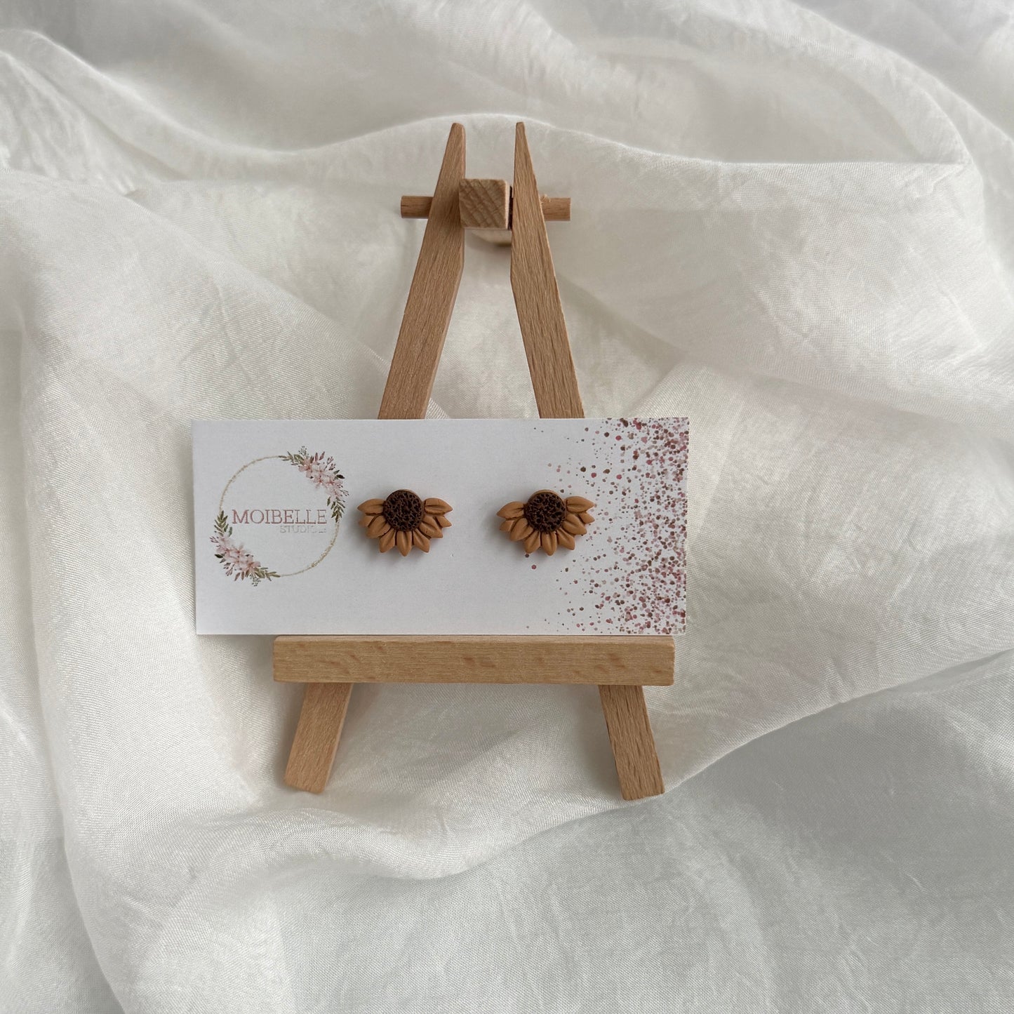 Half Sunflower studs